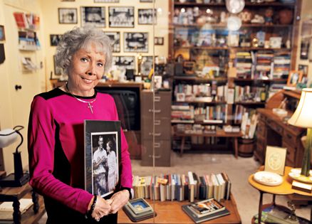 Nan Wooden, in her father's office at UCLA