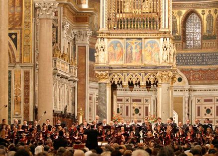 The Papal Choir performs at the Beatification of John Paul II