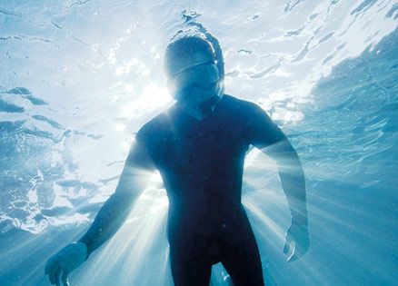 A mysterious snorkeler