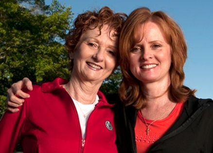 Marion Bond West and her daughter Julie Garmon