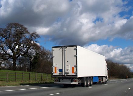 A semi-trailer truck