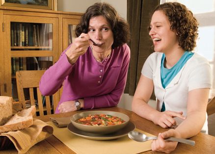 Nancy Sleeth and her daughter, Emma