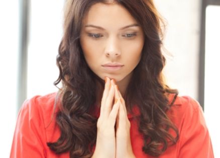 woman praying