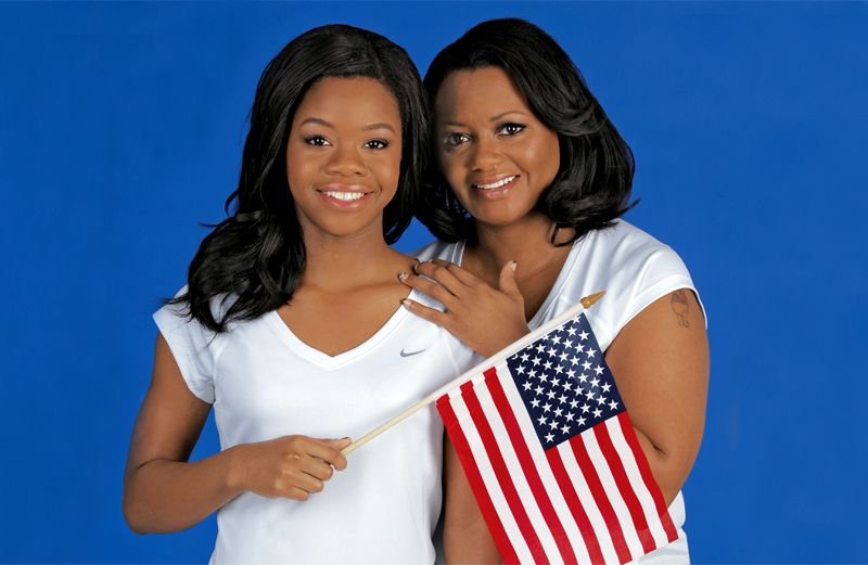 Gabby Douglas and her mom, Natalie Hawkins