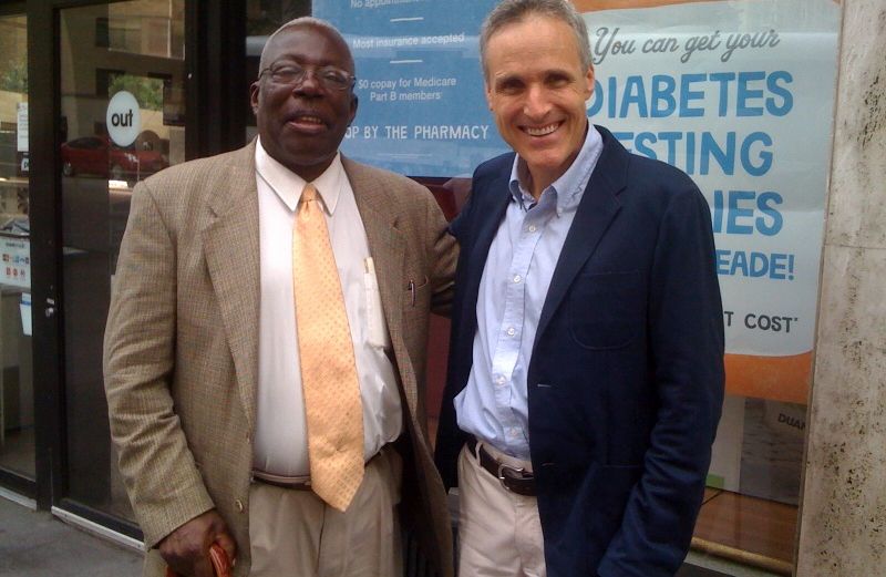 Prayer blogger Rick Hamlin and his wise, well-dressed friend Kenny