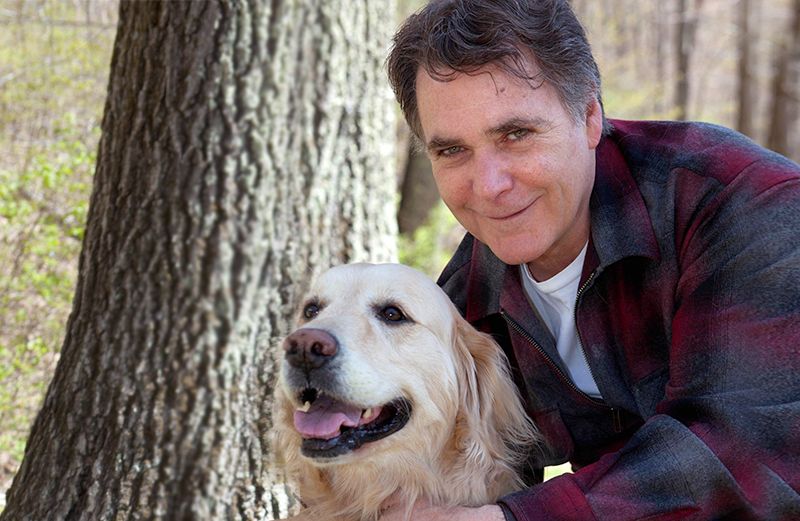 Guideposts editor-in-chief Edward Grinnan and his dog Millie