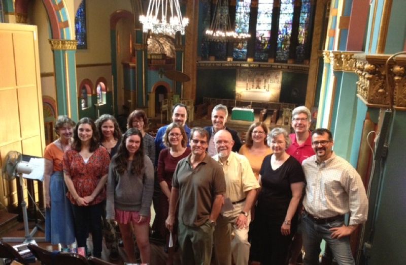 Prayer blogger Rick Hamlin with his church choir