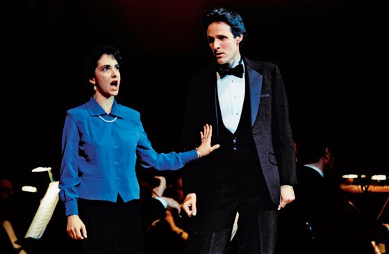 Rick Hamlin and his friend Joanne onstage at Carnegie Hall