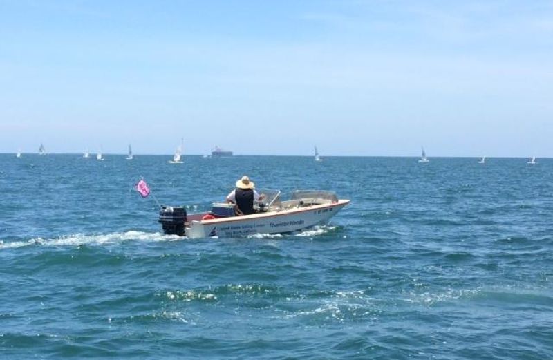 Prayer blogger Rick Hamlin's father's name on a boat in the bay