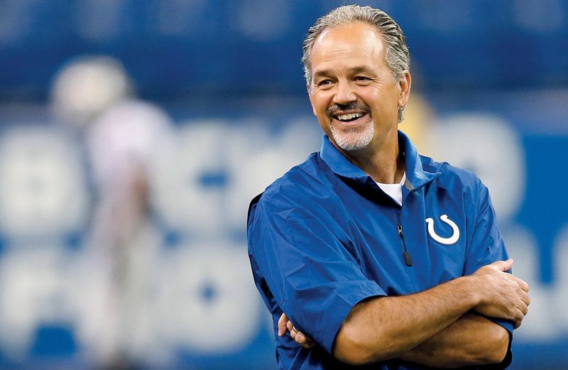 Coach Pagano returns to the field after a victorious battle with cancer.