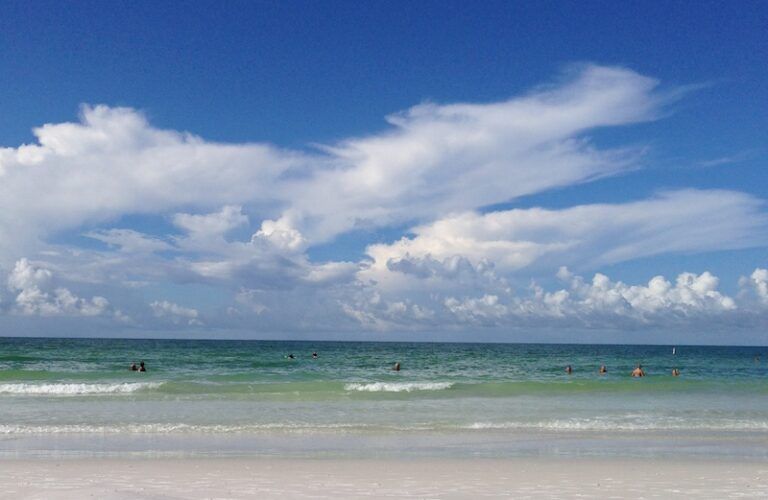 The beach at Siesta Key, Florida.