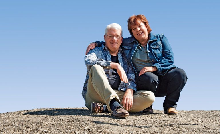 Peggy with her husband, Mike