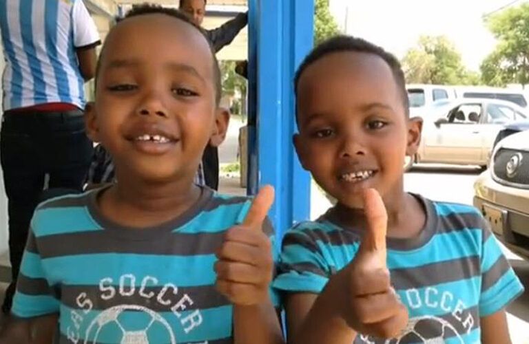 Two of the young children served by Cactus Nazarene Ministry Center