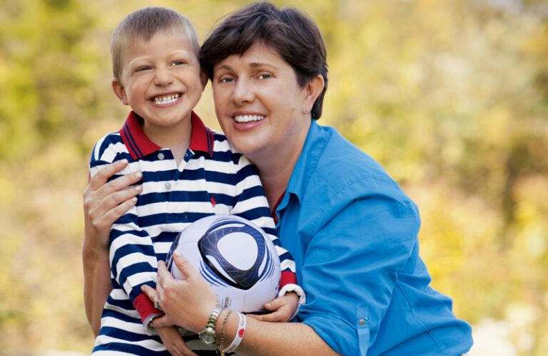 Marie Hatcher and her son, Matthew