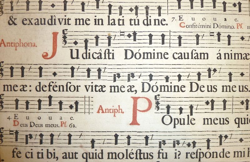 Manuscript of Gregorian chant notation. Everystockphoto.com.