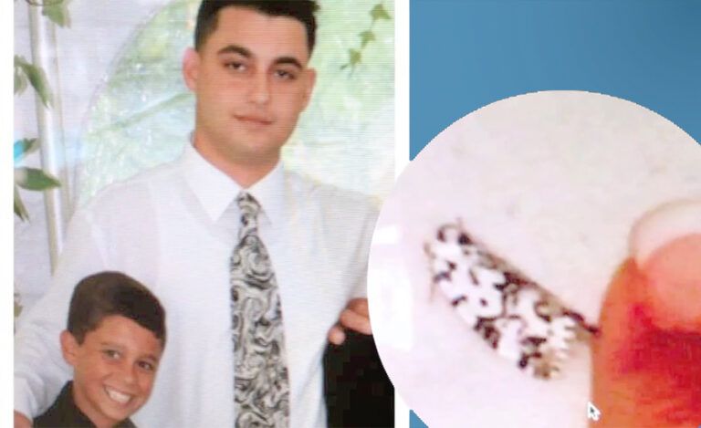 A man wears a tie identical to a moth that appears after his death.