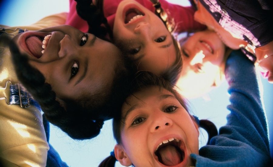 Children enjoying the moment.