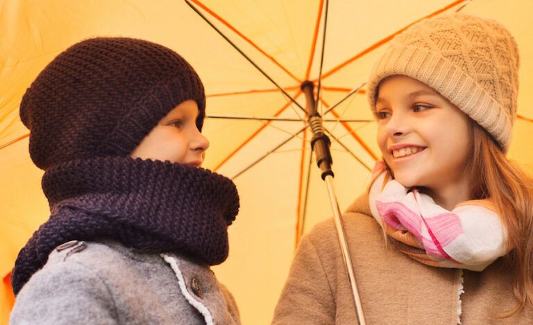 Young girls who are friends.