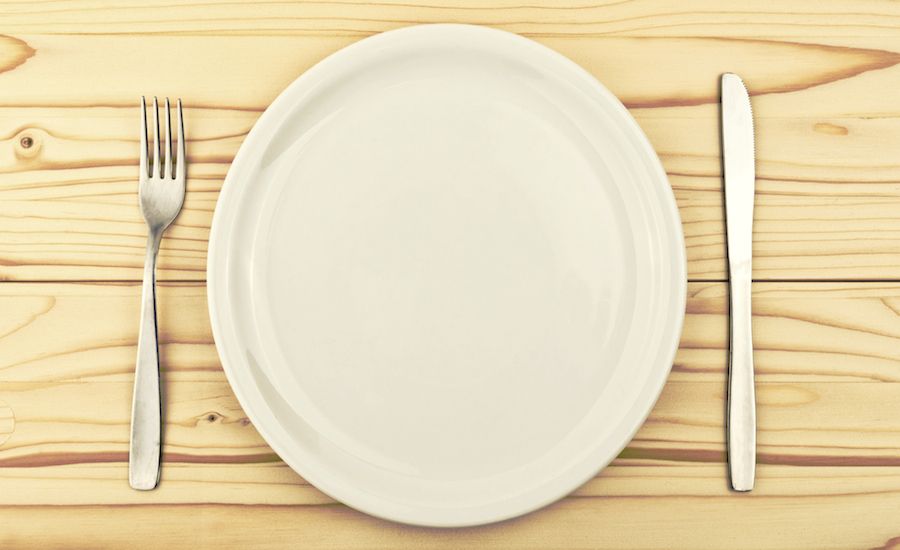 An empty plate. Photo by Igor Stevanovic, Thinkstock.