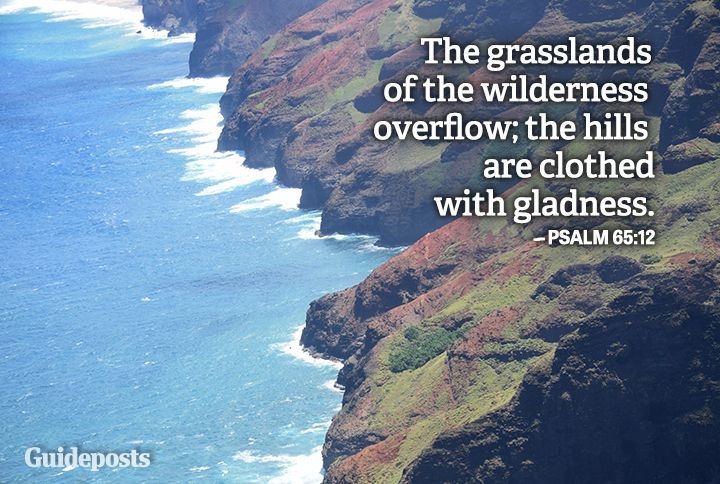 Nā Pali Coast displaying an Earth Day bible verse