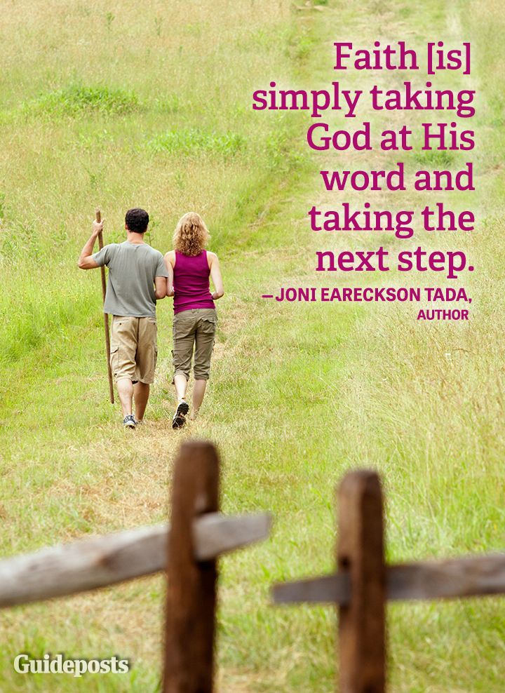 Faith quote Joni Eareckson Tada God next step