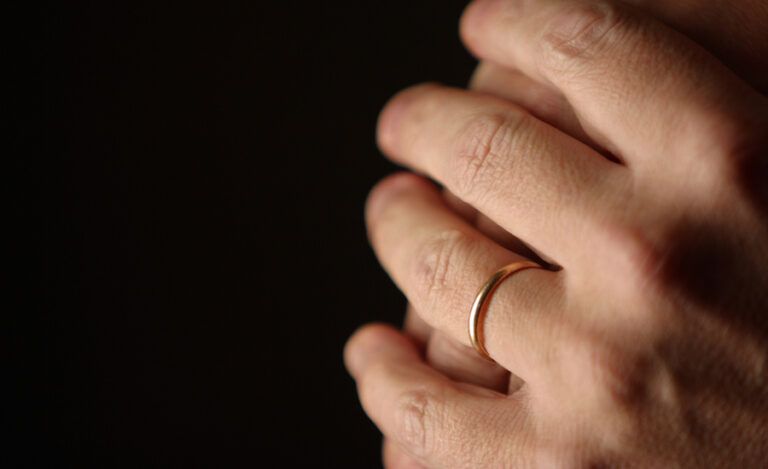 A wedding ring for a long marriage.