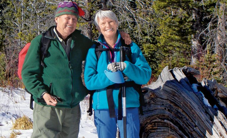 The couple that hikes together...Wes and Heather in the Rockies, 2008