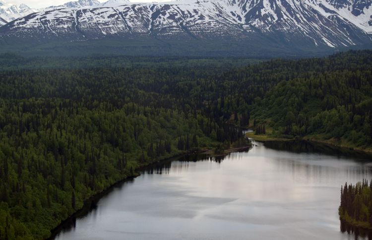 Aerial view of Winterlake