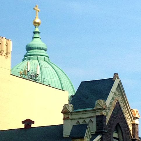 Guideposts: The Dome of Cathedral Basilica of Saints Peter and Paul on the Benjamin Franklin Parkway in Philadelphia.