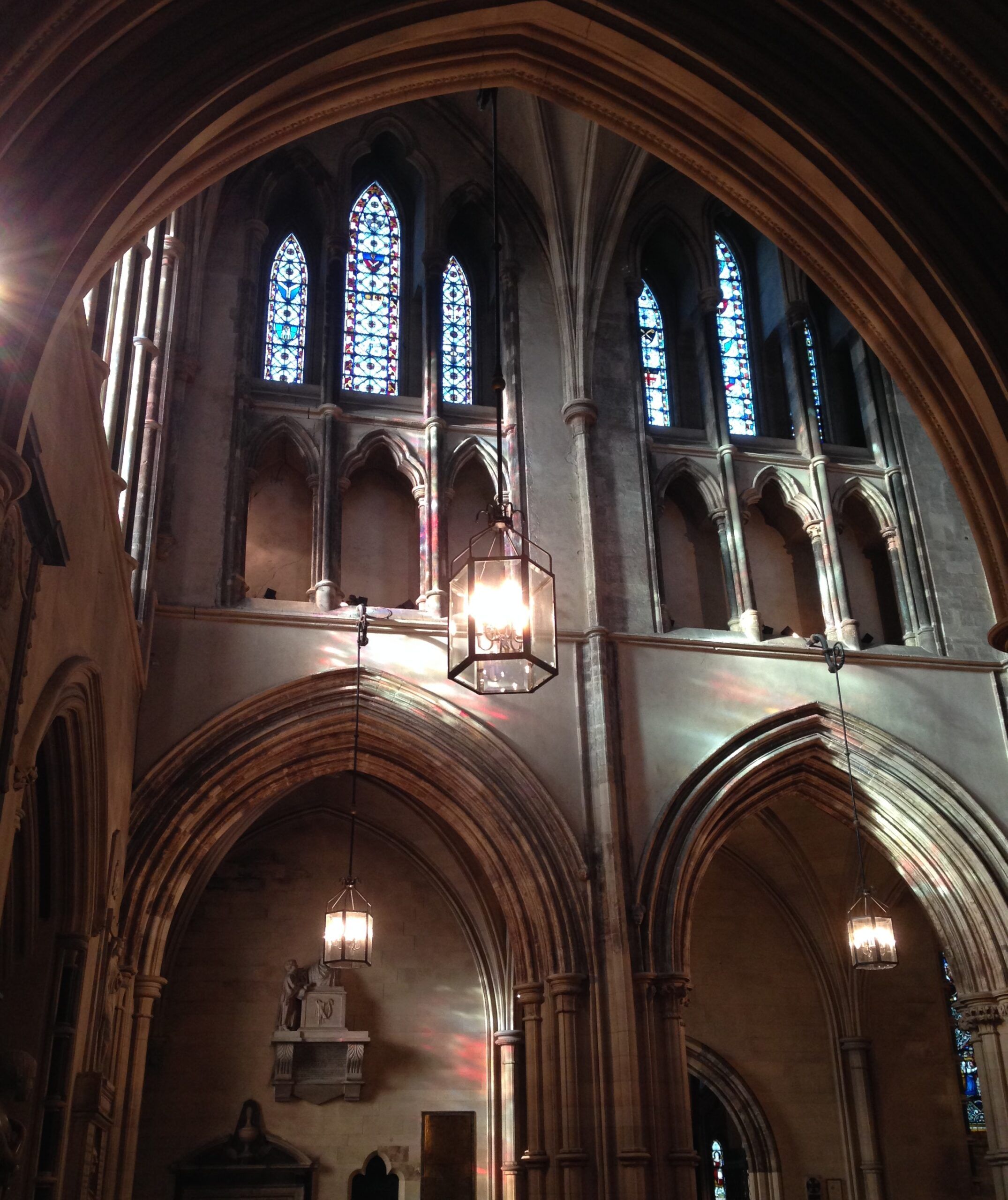 Mystical light at play at Christ Church Cathedral in Dublin, Ireland.