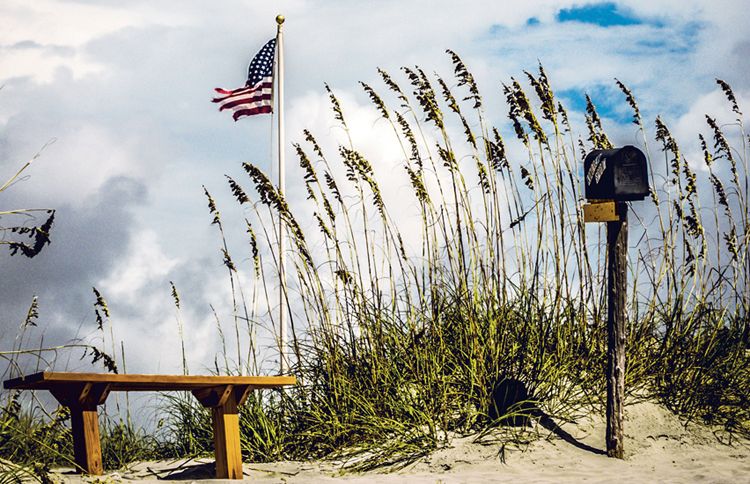 The Kindred Spirit Mailbox at Bird Island State Reserve, North Carolina