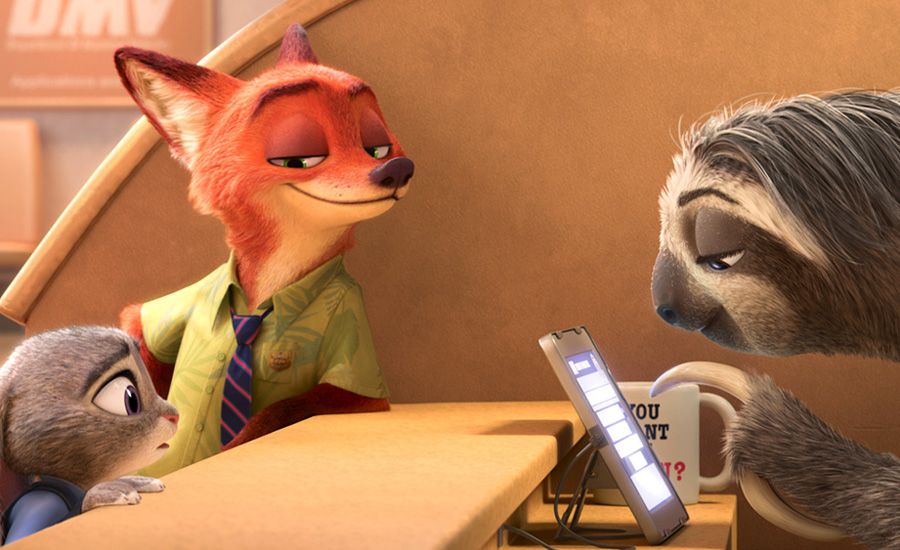 Ginnifer Goodwin and Jason Bateman star in Disney's Zootopia.