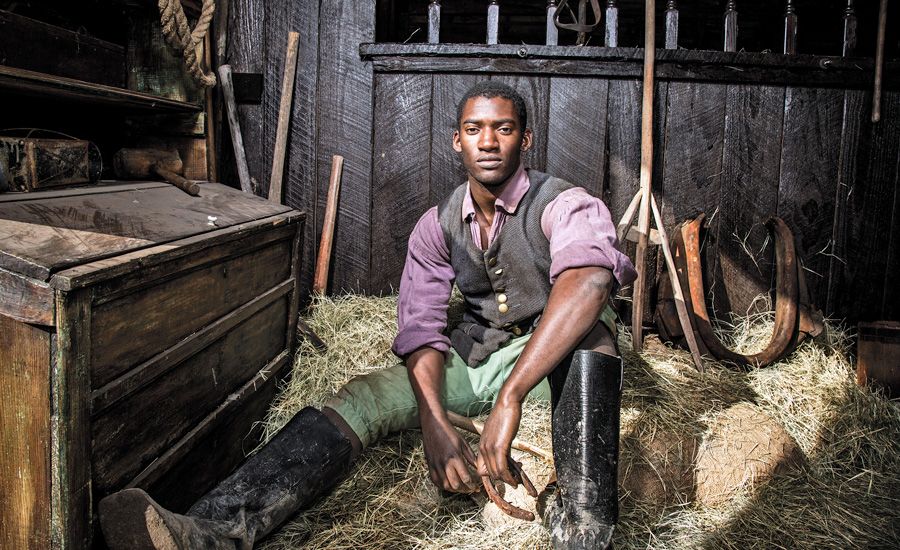 Malachi Kirby as Kunta Kinte in Roots