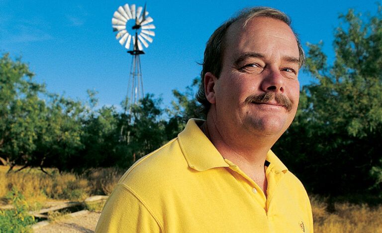 Scott Unruh on his family's Texas ranch