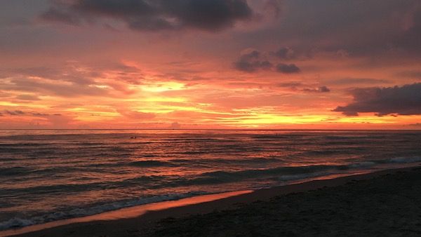 The wonder of a sunset at the beach. Photo by Diana Aydin.