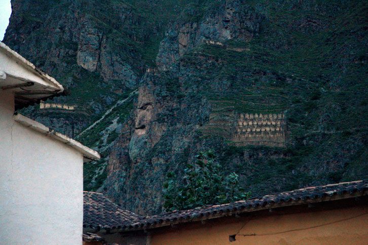 The Man in the Mountain in Ollantaytambo