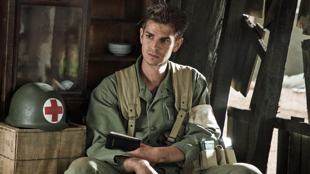 Andrew Garfield in "Hacksaw Ridge"