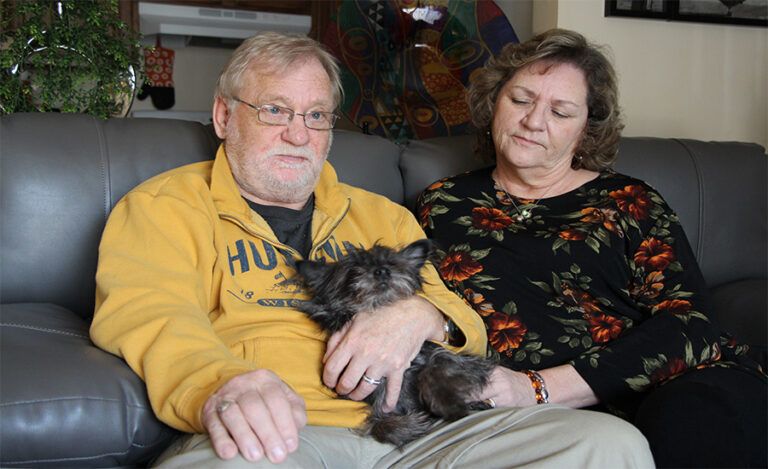 Keith and NancyJo with their dog