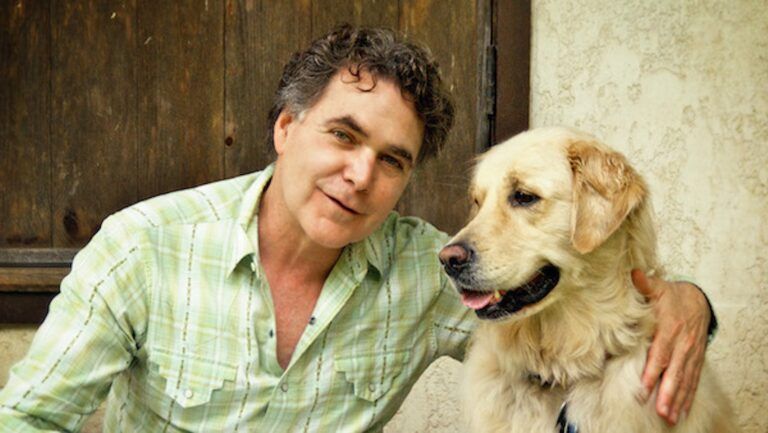 Edward Grinnan and his beloved golden retriever, Millie.