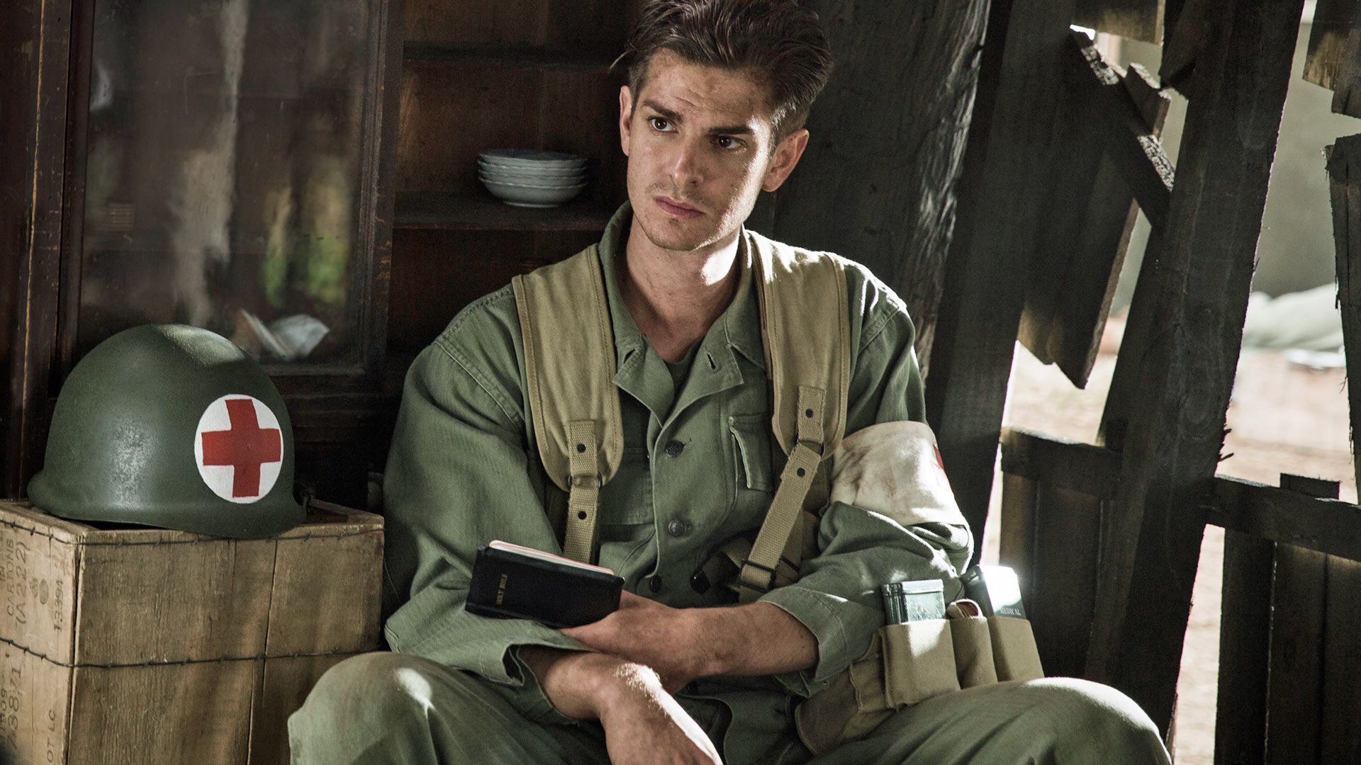 Andrew Garfield in "Hacksaw Ridge"