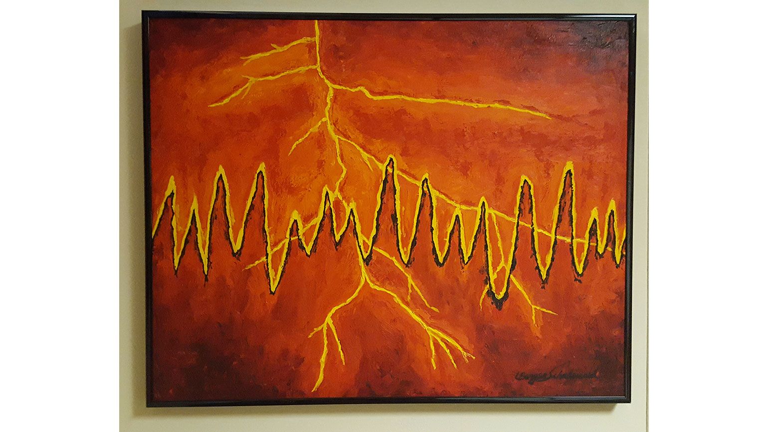 Another of Linda's heart-rhythm paintings