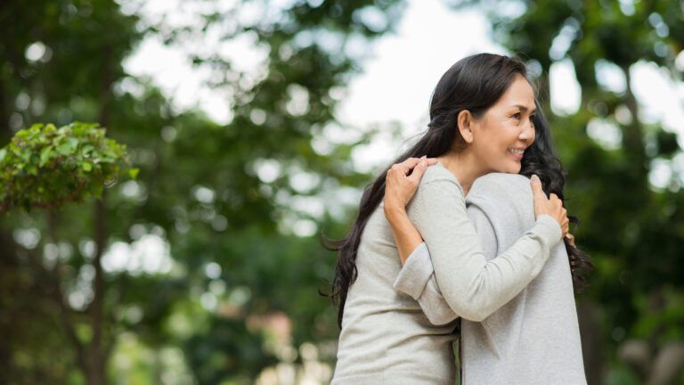 Reach out to others when you're under stress.