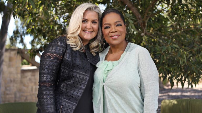 Shauna Niequist and Oprah Winfrey