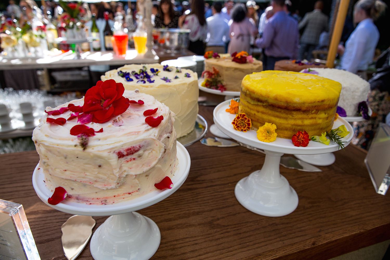 Red velvet, lemon, coconut and chocolate creme were just a few of the cakes that lined the dessert table.