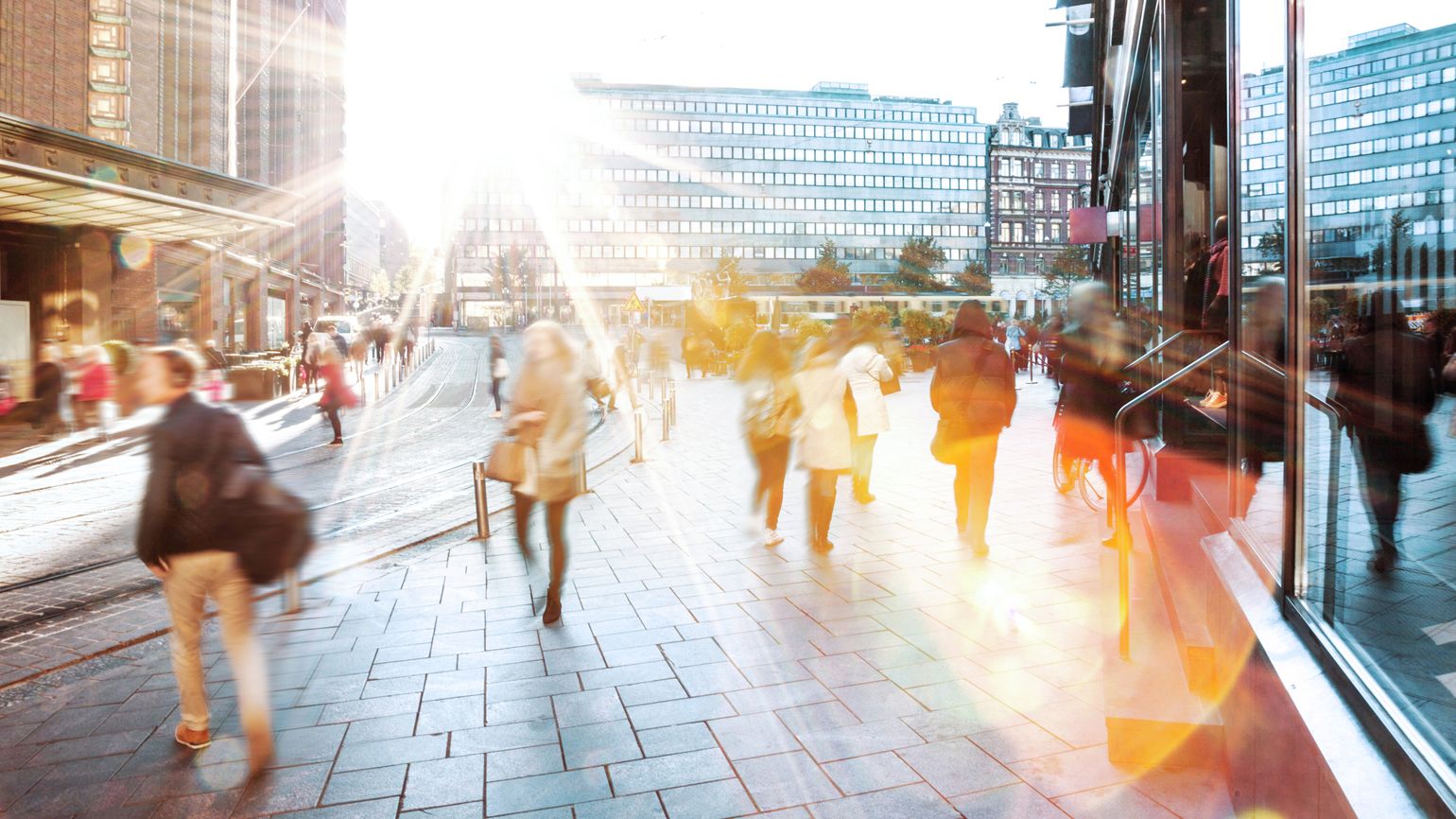 Spiritual Dream Symbols: People on city grounds as sunlight pours in. inspiration miracles