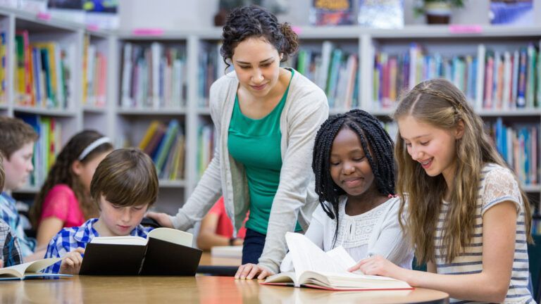 Students reading