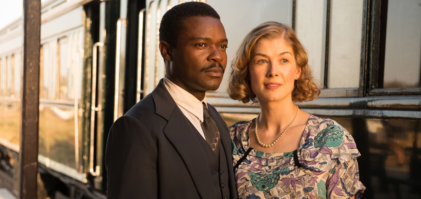 David Oyelowo And Rosamund Pike in "A United Kingdom"