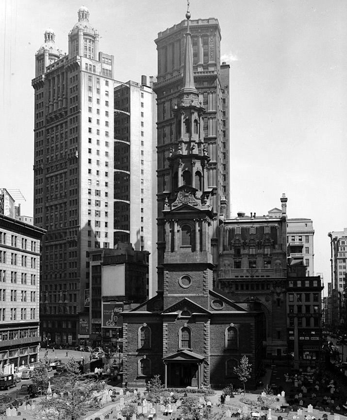 Saint Paul’s Chapel in New York City.