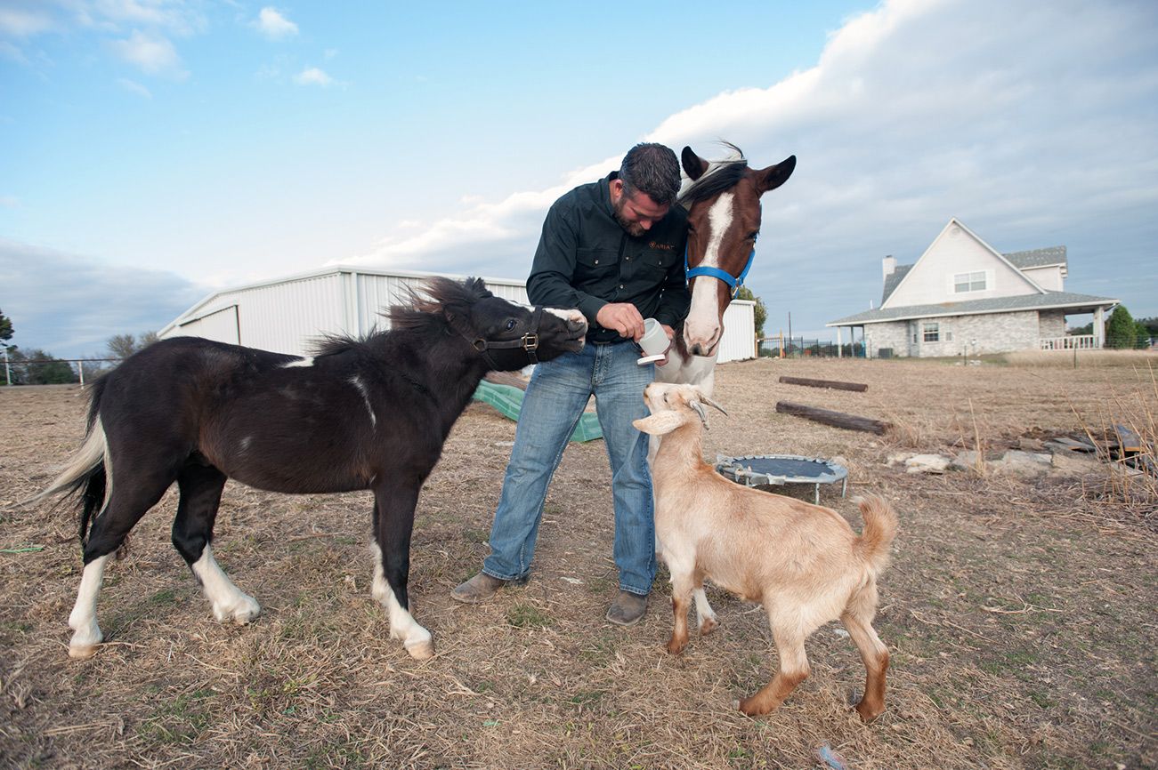 Kirk, a locomotive engineer, says it takes a lot of time and patience to care for these animals. He’s hoping more people will seek out rescue organizations when looking to adopt an animal.