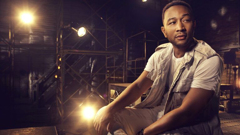 Musician John Legend on the set of Jesus Christ Superstar.